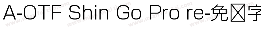 A-OTF Shin Go Pro re字体转换